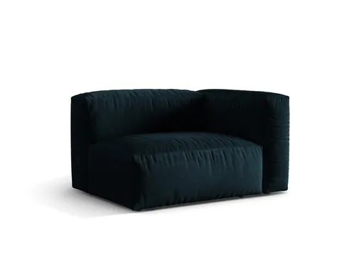 Modul dreapta pentru canapea, 1 loc, Martina-120, Micadoni Home, 121x106x75 cm, catifea, petrol inchis