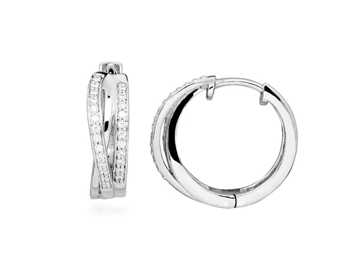 Silver Cat Cercei rotunzi din argint cu zirconiu cubic Beauty SC587