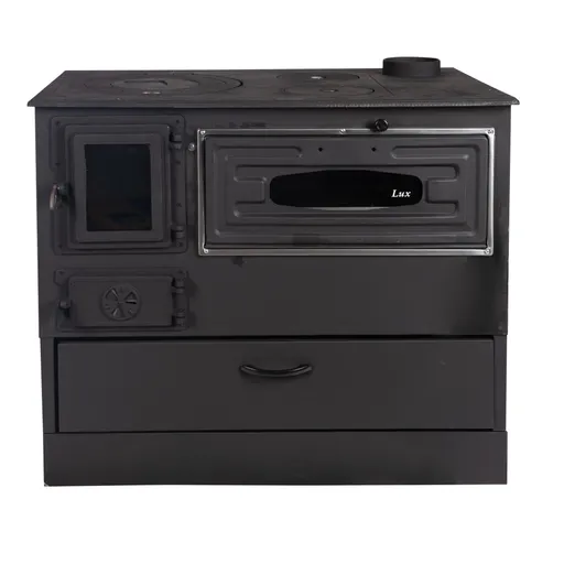 Soba de gatit pe lemne 9kW,cos fum dreapta, plita din fonta si sertar depozitare,Grand Fantazia Lux