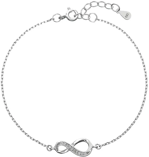 Evolution Group - Pavona Brățară de argint cu zirconii Infinit 13009.1