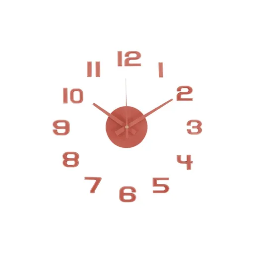 Karlsson 6001RD ceas de design autoadeziv roșu,diametru 40 cm