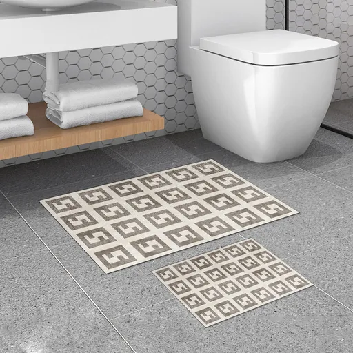 Set covorase de baie, L'essentiel Maison, 510606, Bej / nurcă