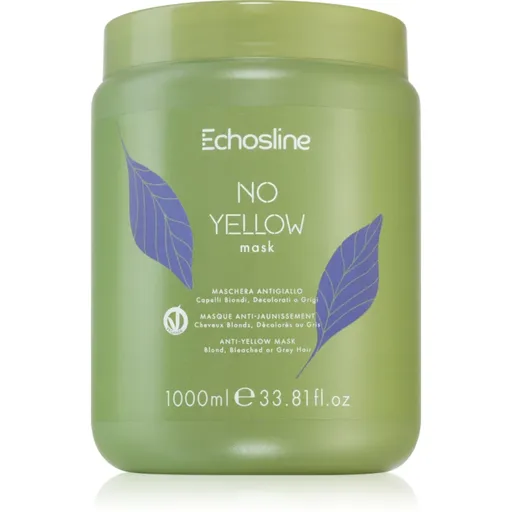 Echosline No Yellow Mask Masca de par neutralizeaza tonurile de galben 1000 ml