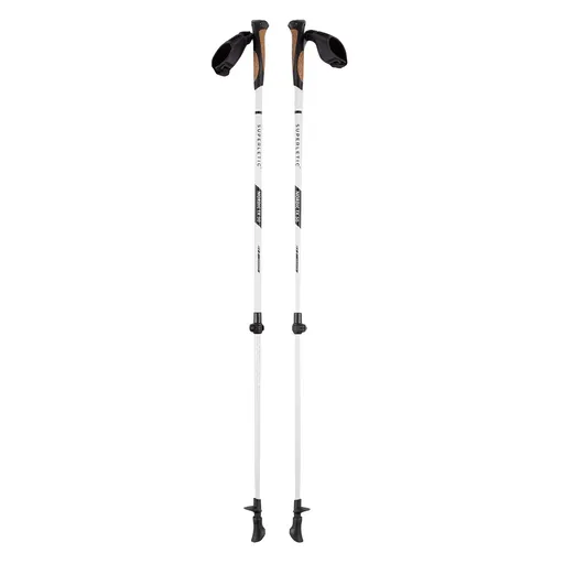 KLARFIT Pau TX Professional, bețe pentru Nordic Walking, 50% carbon, 100-130 cm, mânere din plută