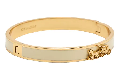 Coach Brățară solidă de lux placată cu aur pentru femei 37335755GLD100