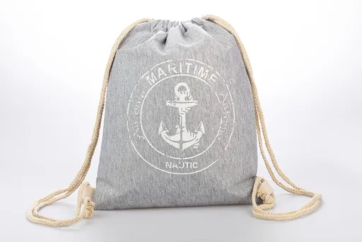 Sac cu snur pentru sport cu ancora
