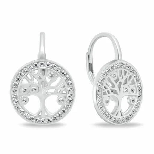 Brilio Silver Cercei argintii de designer Pomul vieții EA70W