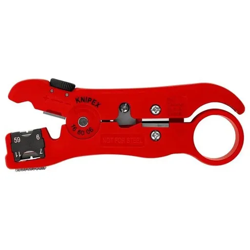 Dezizolator pentru cabluri coaxiale si cabluri de date Knipex 16 60 06 SB / 4003773077961 16 60 06 S B Knipex 16 60 06 SB