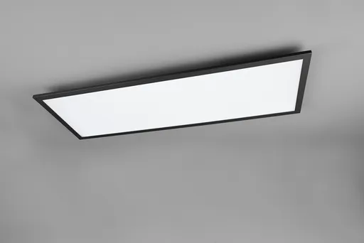 Plafoniera Gamma, RL, 80x29.5x5 cm, 33.5W, 1x SMD, metal, negru mat