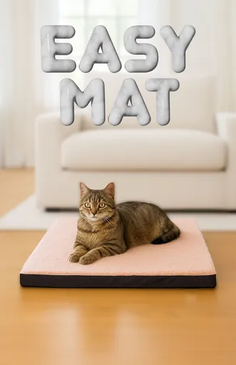 Pat pentru animale de companie, Paws & Whiskers, Easy Mat 60 x 80, Material exterior: 100% poliester, Roz