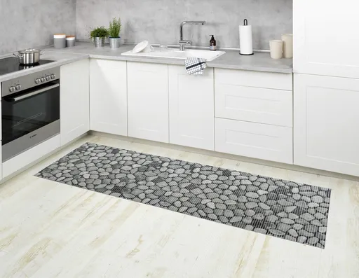 Covor de bucatarie Sassi, Wenko, 65x200x0.5 cm, PVC/plastic, multicolor