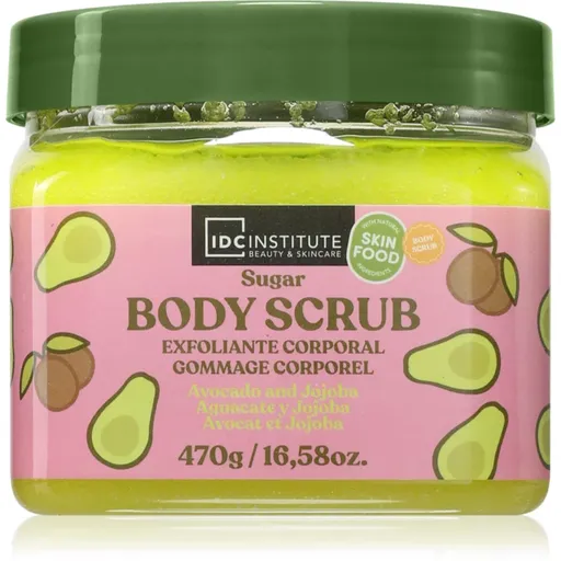 IDC Institute Avocado and Jojoba Oil exfoliant pentru corp 470 ml