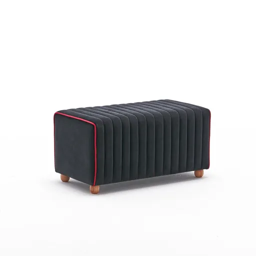 Taburet Mabel Puf Negru, antracit