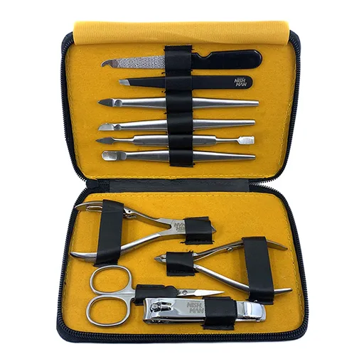 Set Instrumente pentru Manichiura - NISH MAN - 10 buc