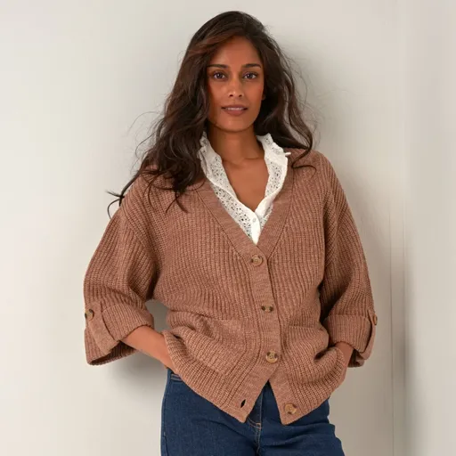 Cardigan lejer cu mâneci 7/8