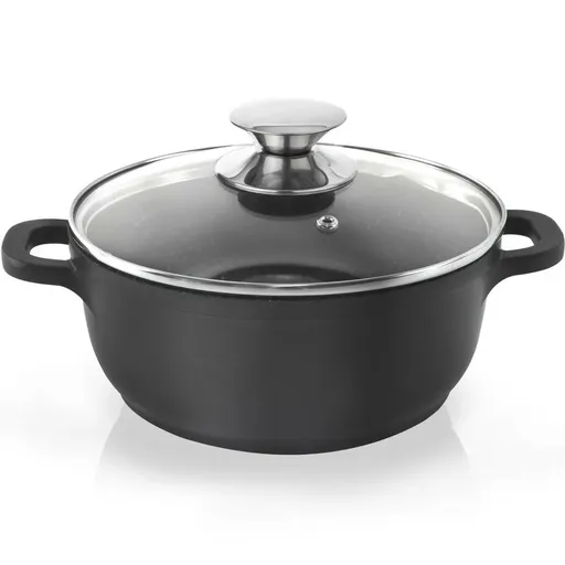 Oală pentru sosuri cu capac din sticlă Orion Grande, diam. 24 cm, 4 l