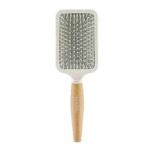 Masil Perie de păr din lemn (Wooden Paddle Brush)