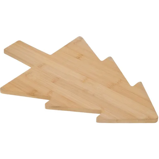 Tablă de servire de Crăciun din bambus Brad