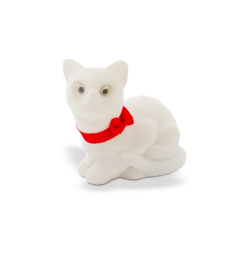 Beneto Exclusive Cutie cadou din piele întoarsă Pisică KDET8-W