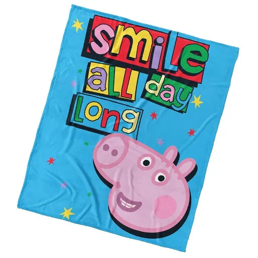 Carbotex Pătură pentru copii Pepina PorcușorulZâmbetul Te rog, 110 x 140 cm