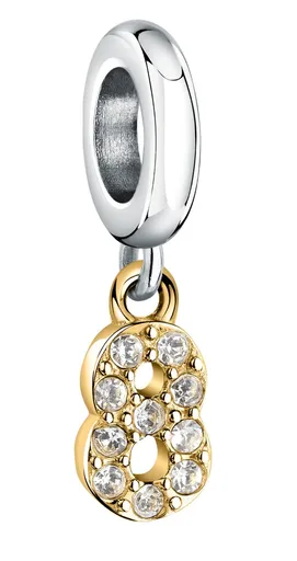 Morellato Pandantiv bicolor din oțel numărul „8” Drops SCZ1309