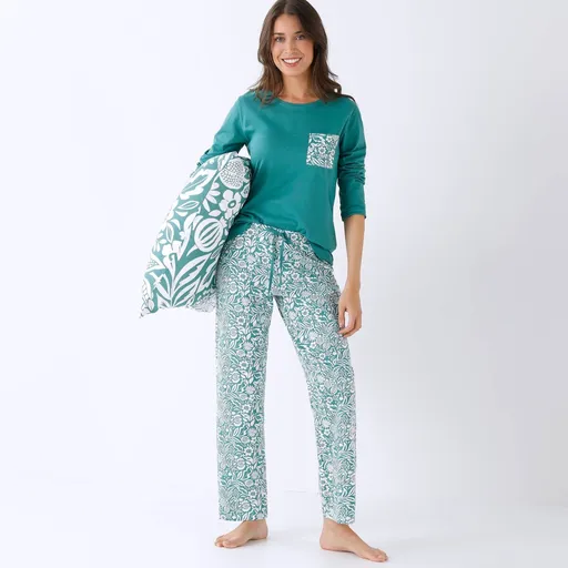 Pijamale cu imprimeu Montego și pantaloni