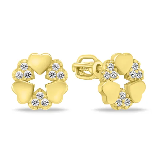 Brilio Silver Cercei originali placați cu aur EA1124Y