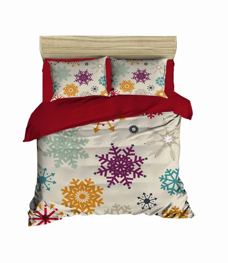 Lenjerie de pat pentru o persoana, L'essentiel Maison, 460, Red / White / Yellow / Purple / Blue