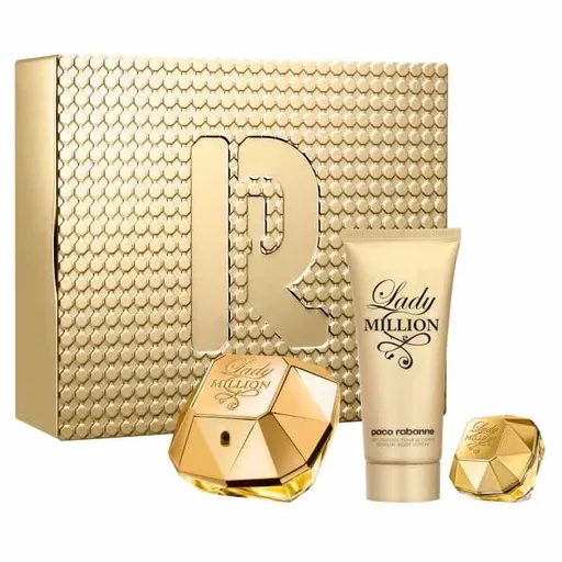 Rabanne Lady Million - EDP 80 ml + loțiune de corp 100 ml + EDP 5 ml