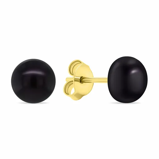 Brilio Silver Cercei de lux placați cu aur cu perle autentice EA585YBC 0,5 cm