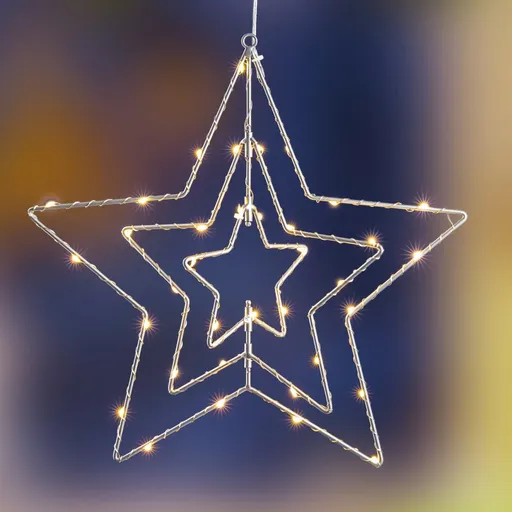 Stea metalică cu LED