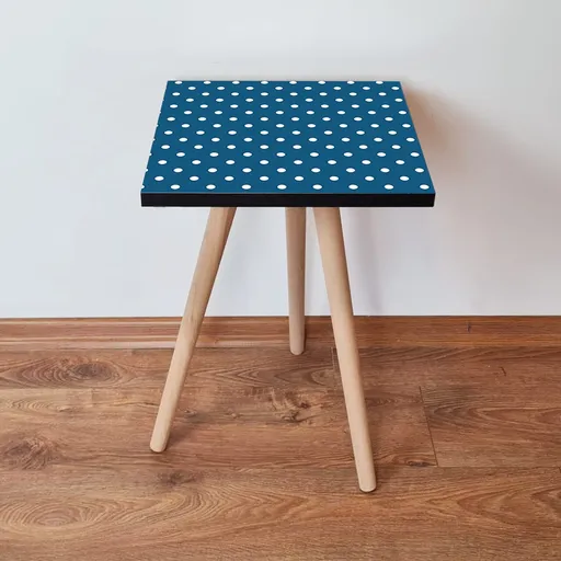 Masuta, Hanah Home, Shp370, 35x42x35 cm, Bleumarin/Alb