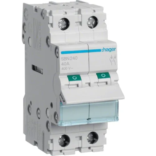 Separator compact 2P 40A 400VAC Hager SBN240