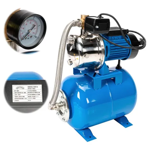 Hidrofor Electric Micul Fermier Autojet-750S2, Rezervor 24 Litri, 750 W, H Refulare 46 m (GF-1881)