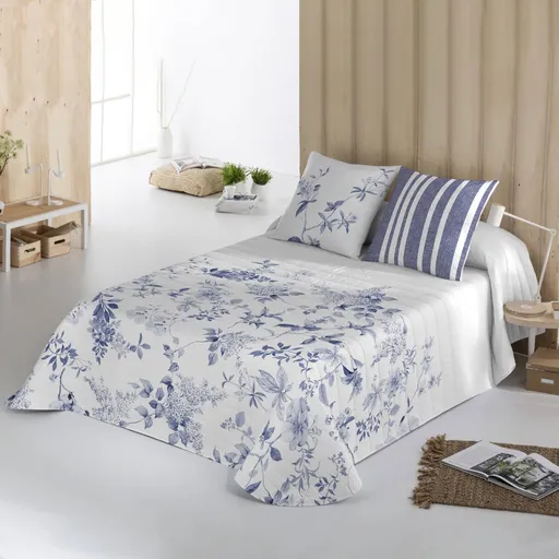 Cuvertură matlasată cu imprimeu față-verso Capri