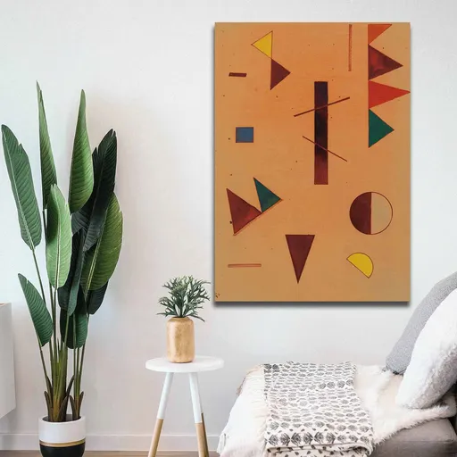 Tablou decorativ, 70100KANDINSKY002, Lemn, Multicolor