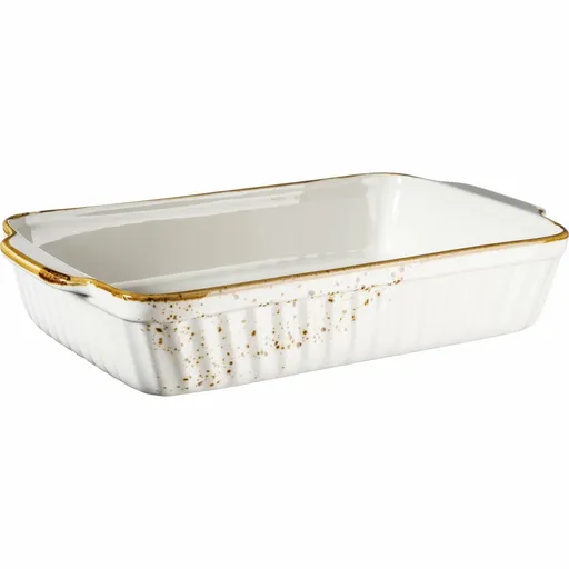 Mäser Tigaie Pintar White cu puncte maro 36,4 x22,3 cm, L