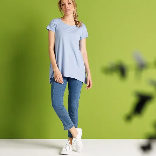 7/8 blugi albi, ecologici