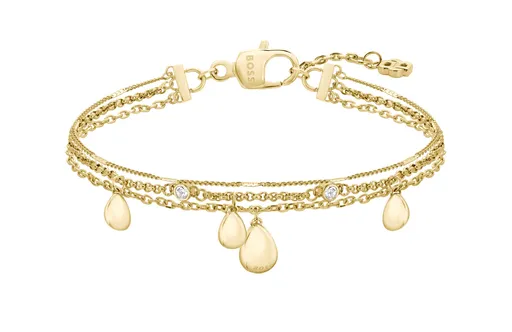 Hugo Boss Brățară triplă placată cu aur pentru femei Selena 1580768