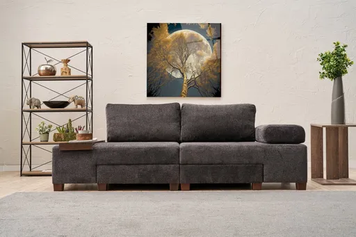 Canapea extensibila 3 locuri, Atelier del Sofa, 825BLC4308, Antracit