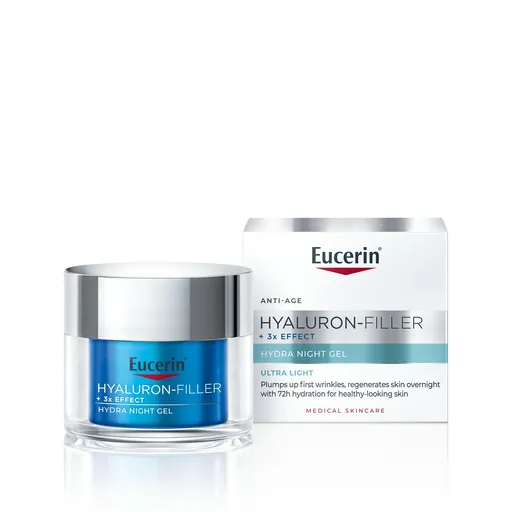 Eucerin Gel hidratant de noapte Hyaluron-Filler+3x Effect (Hydra Night Gel) 50 ml
