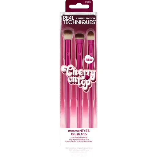 Real Techniques Cherry On Top MesmerEyes set de pensule pentru machiajul ochilor