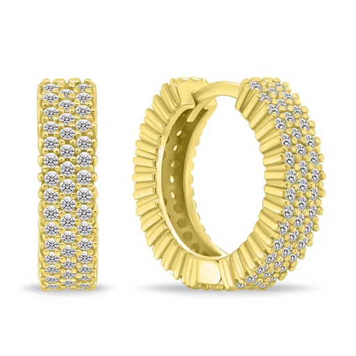 Brilio Silver Cercei strălucitori din argint placat cu aur EA1155Y