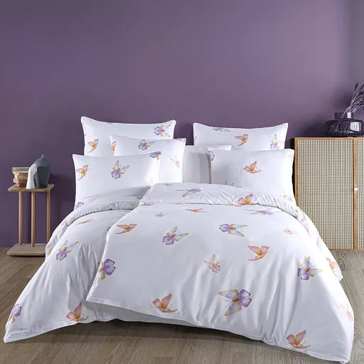 BedTex Lenjerie de pat din satin Flutter, 135 x 200 cm, 80 x 80 cm, 135 x 200 cm, 80 x 80 cm