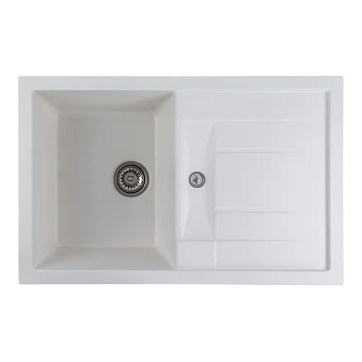 Chiuveta de Bucatarie Elefant Premium Troya 7850, Alb 776x496 mm