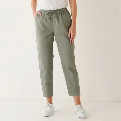 Culoare solidă 7/8 pantaloni mamă, bumbac