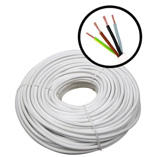 Rola 100m cablu electric litat (multifilar) de cupru MYYM / H05VV-F 4x2.5