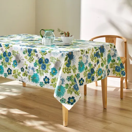 Față de masă cerată cu imprimeu cu anemone