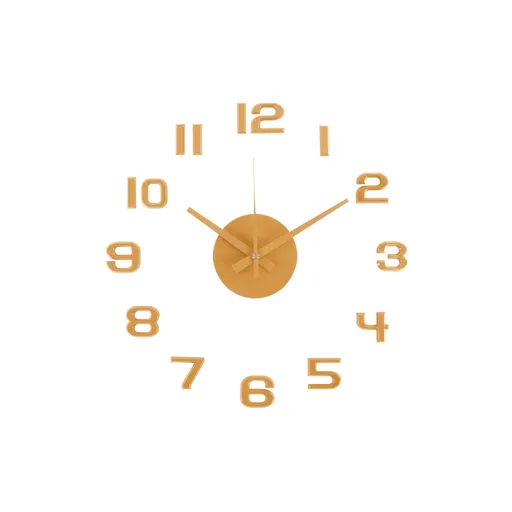 Karlsson  6001YE ceas decorativ autoadeziv galben,diametru 40 cm