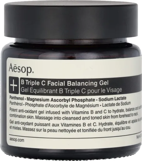 Aesop Gel hidratant pentru un ten unificat și radiant B Triple C (Facial Balancing Gel) 60 ml